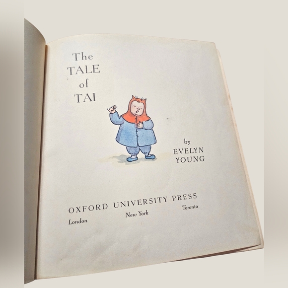 Vintage The Tale of Tai First Edition 1940 by Evelyn Young Hardcover - Picture 5 of 10